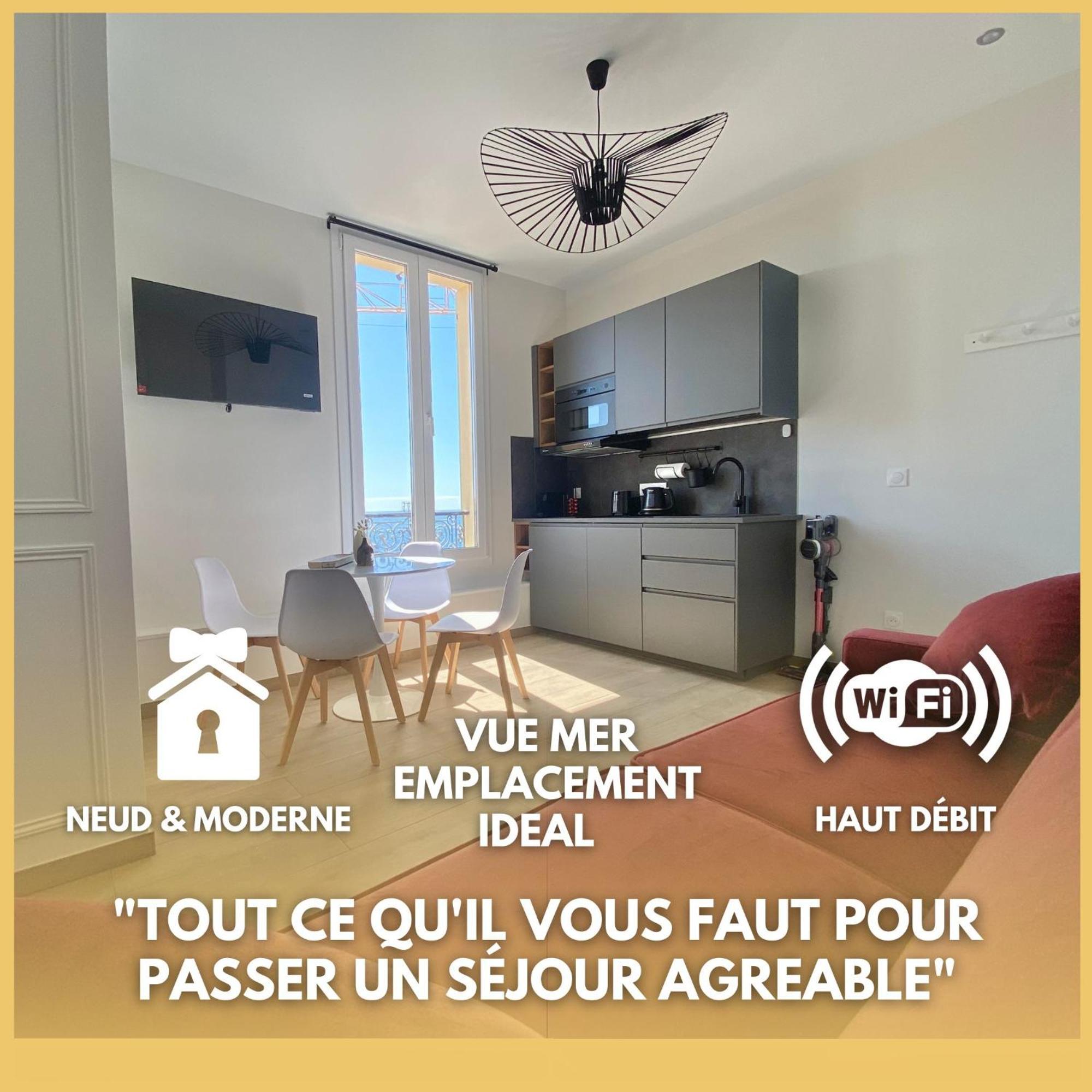 Appartement Moderne Climatise Monaco Vue Mer Cap-d'Ail Bagian luar foto