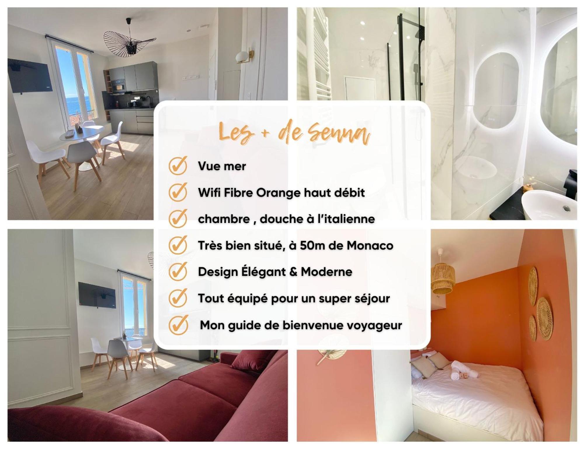 Appartement Moderne Climatise Monaco Vue Mer Cap-d'Ail Bagian luar foto