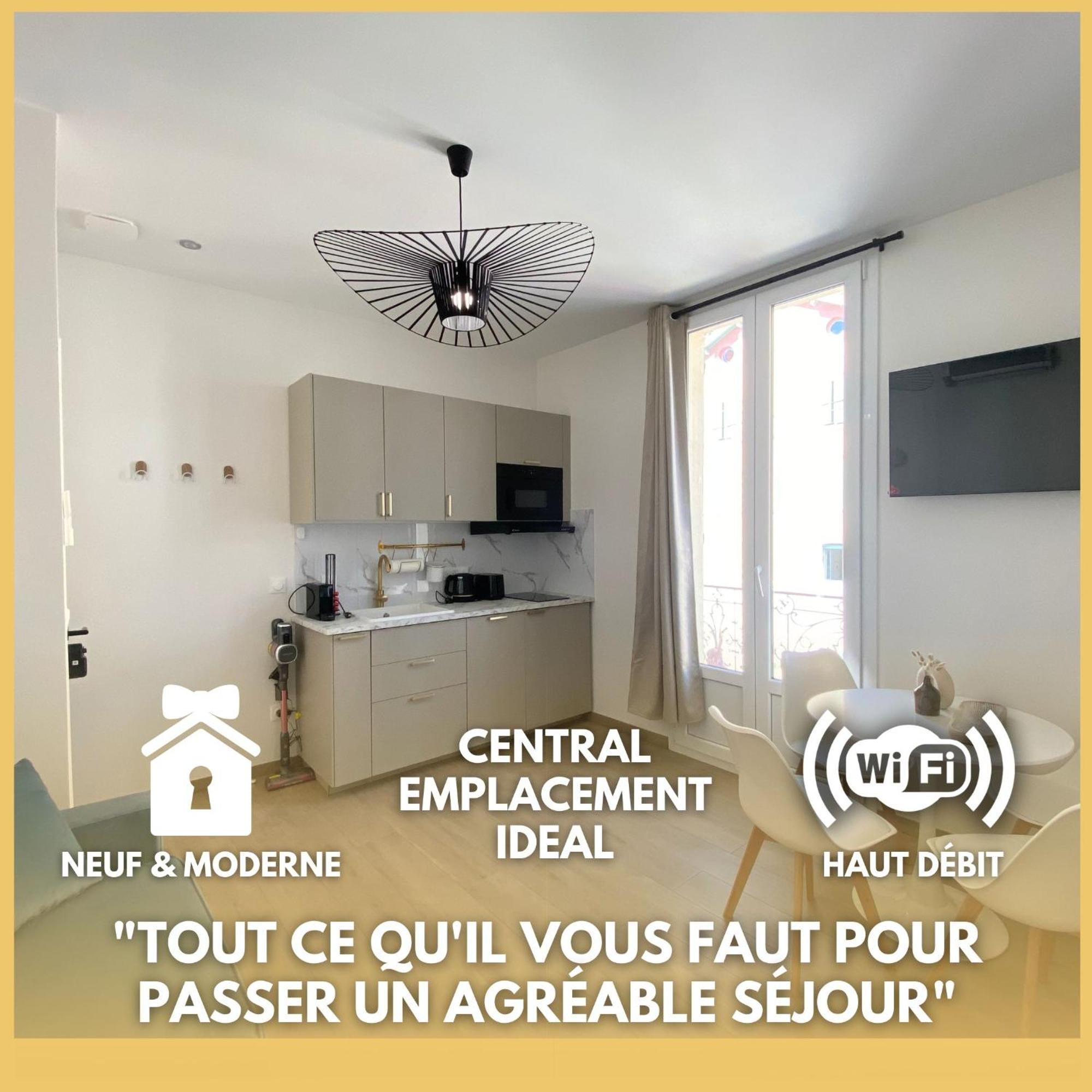 Appartement Moderne Climatise Monaco Vue Mer Cap-d'Ail Bagian luar foto