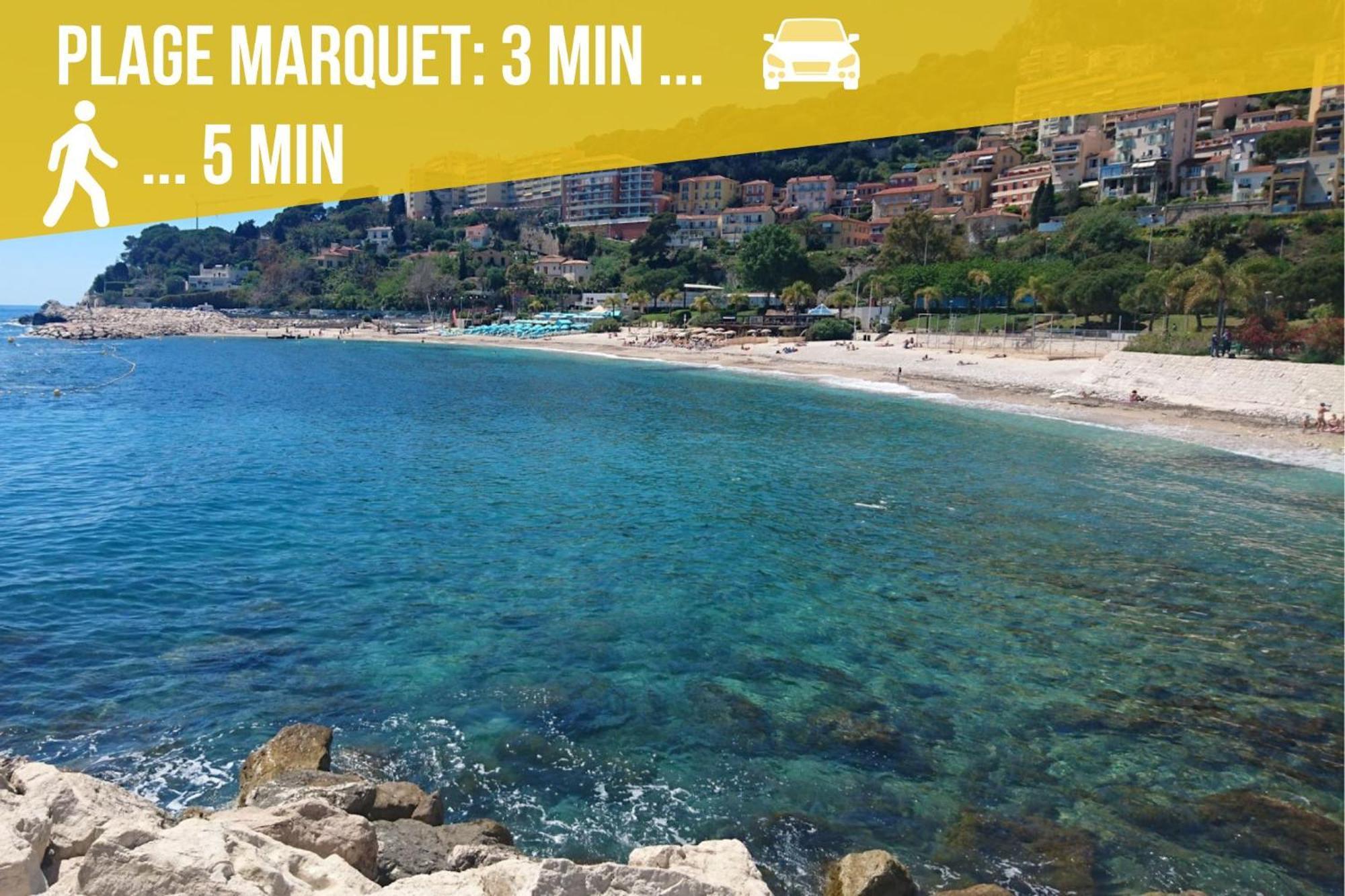 Appartement Moderne Climatise Monaco Vue Mer Cap-d'Ail Bagian luar foto
