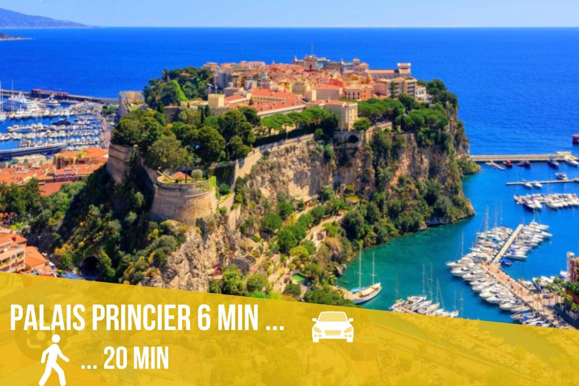 Appartement Moderne Climatise Monaco Vue Mer Cap-d'Ail Bagian luar foto